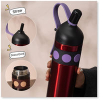 Vaso de Acero Inoxidable 316L con Pajita, 750 ml, Aislamiento al Vacío, Libre de BPA, Logotipo Personalizado para Senderismo