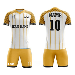 Tenues de football en gros 2025, maillots de football, ensembles de vêtements de sport, personnalisés, 100% polyester, uniformes de football en gros pour adultes - Product Image 3