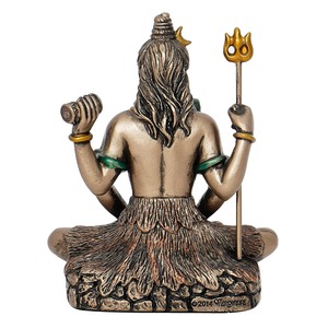 Statue de seigneur Shiva Mahadev en laiton fabriqué à la main de qualité supérieure pour temple à la maison et salle de méditation disponible au prix d'usine - Product Image 2