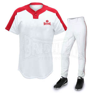 Uniforme de béisbol de poliéster transpirable Uniforme de Béisbol Juvenil Uniforme de béisbol de impresión por sublimación de buena calidad - Product Image 1