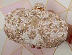 Pochette de soirée pour femmes, sac à main de styliste Zari travail pour dames, pochette de jolies fêtes, nouveau, - Product Image 3