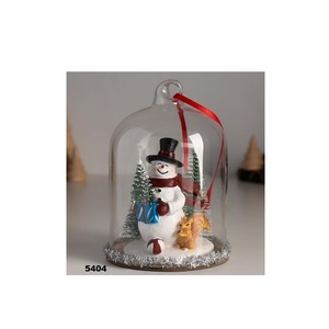 Cúpula de cristal 5 en Polystone Decoración de vacaciones Escena de Navidad Cúpula Decoración de invierno - Product Image 1