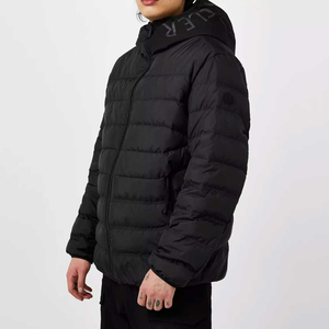 Men's Heavyweight <b>Puffer</b> <b>Jacket</b> With Full Zipper Long Sleeves Two Pockets-Customizable Panel Design for Winter <b>Puffer</b> <b>Jacket</b> - Product Image 6