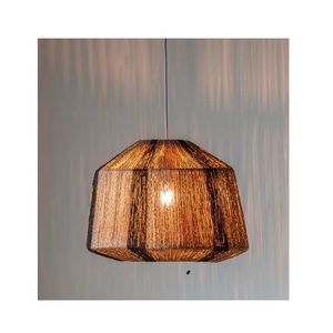Lámpara Colgante de Mimbre y Hierro Forjado Hecha a Mano con LED para Cocina y Restaurante, en Oferta - Product Image 2