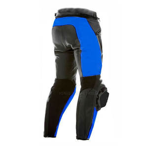 Pantalones de cuero Motocross hechos a medida estilo OEM pantalones de carreras de cuero Motocross de alta calidad - Product Image 3
