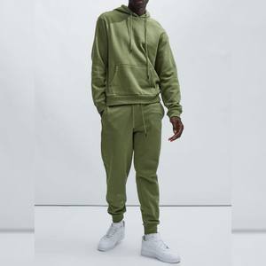 Ropa de hombre unisex pulóver chándales personalizado serigrafiado traje para correr peso pesado algodón polar chándales para hombres y mujeres - Product Image 4