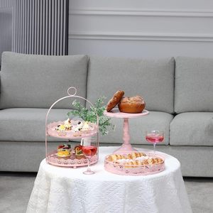 Base para Pastel de Metal Pulido, Ideal para Mesas de Postres, Ofrece un Servicio Impecable con una Base para Pastel Suave para un Aspecto Festivo - Product Image 4