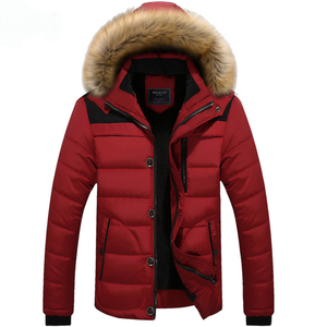 Chaqueta Gruesa y Cálida de Invierno para Hombre, Tallas M-5XL, Chaqueta con Capucha, Parka Térmica de Algodón, Chaqueta Informal con Capucha y Cuello de Piel Sintética para Hombre - Product Image 4