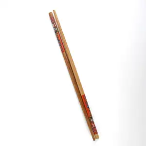 High-end Quality Japanese Style Printed Sushi Chop Sticks Reusable Bamboo Chopsticks