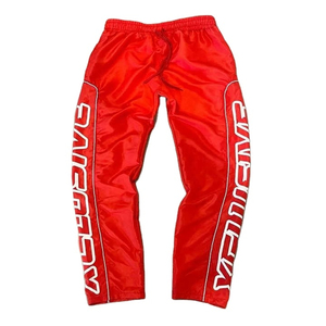 Pantalons de survêtement unisexes avec logo personnalisé, bandes réfléchissantes en nylon, style baggy, coupe-vent, pantalon de survêtement, taille plus, jambe large - Product Image 1