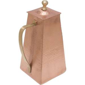 Square Shape Decorative Copper Jug <b>Water</b> Serving Pot Antique Brass Knob Lid European Stylish Jugs Pure Copper <b>Water</b> <b>Kettle</b> TCD - Product Image 6