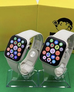 Orginal <b>watch</b> Series 7 Sporty Stainless Steel Case Silicone Band 40mm Square Heart Rate Monitor Rechargeable Battery Unisex - Product Image 5