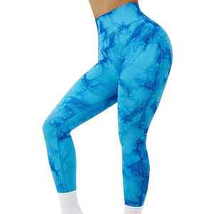 ชุดเลกกิ้งออกกำลังกายโยคะสำหรับผู้หญิง พิมพ์โลโก้ได้ ผ้าเนื้อยืดสูง ชุดฟิตเนสประสิทธิภาพสูง - Product Image 4