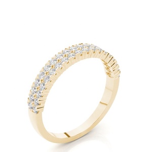 เครื่องประดับทอง14K คุณภาพดีทำจากวัสดุหลักแหวนแต่งงานแหวนหมั้นเงินสเตอริง925กำหนดเองแหวนเพชรโมอิสซาไนต์ VVS - Product Image 2