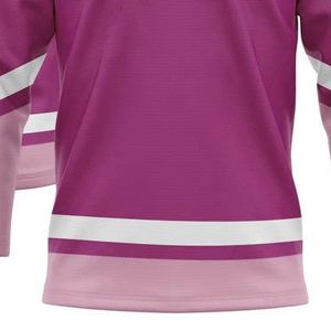Camiseta de hockey sobre hielo con nombre de equipo personalizable Diseño liso popular Ropa de hockey sobre hielo personalizada Transpirable Impreso personalizado - Product Image 4