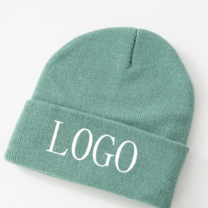 Bonnets d'hiver tricotés de haute qualité pour hommes et femmes, 50% laine mérinos, bérets avec étiquette en daim, logo personnalisable pour la plage, les voyages d'affaires - Product Image 4