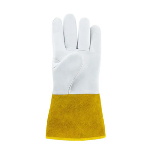 Cuir de vache fendu doigts complets Gants de soudage Tig résistants à la chaleur Anti-coupure Imperméable Personnalisable Couleur Gants de sécurité Dernières - Product Image 3