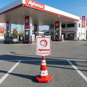 Road Safety Double-Sided Printing Aytemiz Logo Traffic Cone <b>Set</b> (Plastic/<b>PC</b>) - Product Image 2
