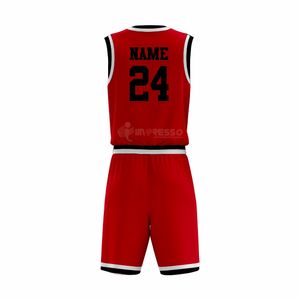 Ensemble de maillots de basket-ball réversibles de haute qualité personnalisé maille rapide respirant sublimation imprimé grande taille pour hommes et jeunes - Product Image 3