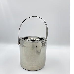 Cubo de hielo de champán de bebidas de Metal de gran tamaño moderno de tendencia industrial para Bar y hogar, enfriador de vino y bañeras personalizadas - Product Image 4