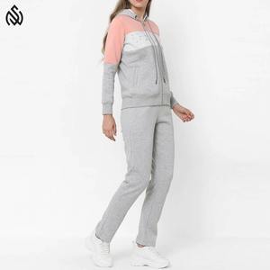 Conjunto de chándal Jogger de 2 piezas para Otoño e Invierno para mujer, chándal de manga larga con capucha, chándal de talla grande para la calle con logotipo personalizado - Product Image 2