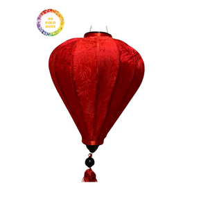 โคมไฟโฮอิอันแบบพับได้สำหรับตกแต่งงานปาร์ตี้, โคมไฟผ้าไหมเวียดนามแบบดั้งเดิมขายส่ง, โคมไฟทำมือสำหรับตกแต่ง - Product Image 1