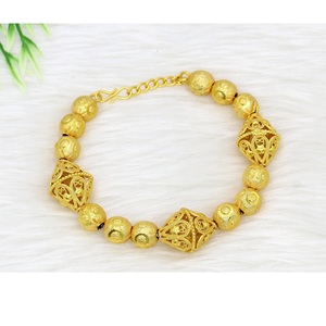 สร้อยข้อมือแฟชั่นคุณภาพสูงคลาสสิกสร้อยข้อมือชุบทองสำหรับผู้หญิงสร้อยข้อมือชุบทองแบบกว้าง - Product Image 4