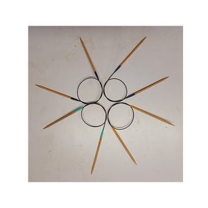 Meilleure vente multicolore en bois lisse Nature circulaire bambou tricot Crochet crochets ensembles d'aiguilles outil à bas prix - Product Image 1