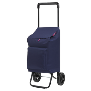 กระเป๋าใส่ของแบบมีล้อ 42 ลิตร สีฟ้า โครงเหล็กสแตนเลส ขนาด 30x36x94 ซม. - Product Image 2