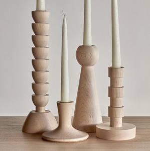 Ustom-candelabro de madera de mango para cena, candelabro de estilo nórdico simple y moderno para el hogar - Product Image 6