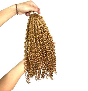Top Quality Human Remy Bulk <b>Extension</b> Raw Cuticle Aligned <b>Hair</b> <b>Kinky</b> Curly <b>Hair</b> <b>Extensions</b> - Product Image 1