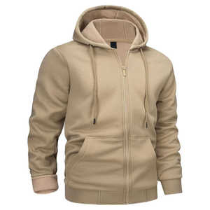 Precio al por mayor Nuevas sudaderas con capucha de estilo de cremallera para hombres Tela de alta calidad Secado rápido Transpirable Diseño personalizado Impresión Logo Sudadera con capucha - Product Image 2