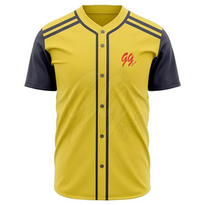Jersey de béisbol transpirable Jersey de béisbol de tamaño personalizado en stock Hecho en poliéster Jersey de béisbol - Product Image 1