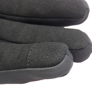 Gants de moto en cuir noir avec surpiqûres blanches, style long, compatibles écran tactile, pour course automobile, Cafe Racer, sécurité, pour motards - Product Image 6