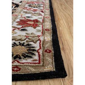 Kasbah Grey Black <b>Hand</b> <b>Tufted</b> Wool Viscose <b>Rugs</b> Floral Rectangular <b>Rugs</b> for Home for Living Entryway Hallway - Product Image 4
