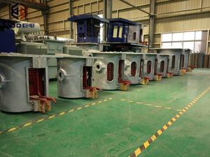 100kg 500kg 1t Lò Đúc cảm ứng kim loại phế liệu sắt thép đồng nóng chảy lò 2t 5 tấn thiết bị nóng chảy công nghiệp - Product Image 4