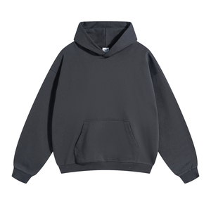 Peso pesado 500 Gsm 100% algodón en blanco liso de talla grande sudaderas con capucha logotipo bordado personalizado sudaderas con capucha de gran tamaño Unisex sin cordón - Product Image 2