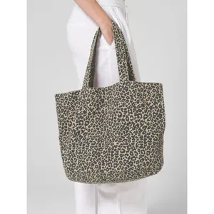 Borse Tote in Tela con Stampa Leopardata Personalizzate, Shopper Promozionali - Product Image 1