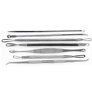 Belleza profesional 7PCS Blackhead Remover Tool Acero inoxidable Pimple Blemish Comedone Extractor Face Care Beauty Tool Set Kit - Product Image 5