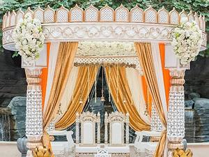 Decoraciones DE BODA elegantes de escenario y Mandap de boda de fibra de M-9 - Product Image 5