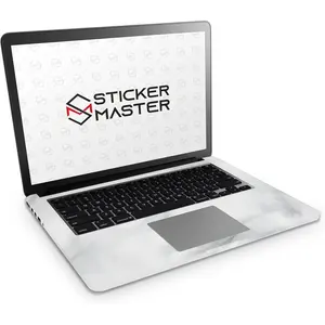 สติกเกอร์แล็ปท็อปหินอ่อนสีขาว ฝาครอบเคลือบหินอ่อนสีเทาสำหรับแล็ปท็อป ผลิตภัณฑ์มาสเตอร์ซีรีส์ - Product Image 1