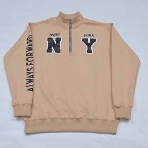 Pull en polaire à col montant mi-zippé pour homme, de haute qualité, décontracté, tendance, avec logo personnalisé brodé, coupe régulière, thermique, OEM 100% - Product Image 2