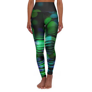 Impression par sublimation personnalisée, vêtements de yoga, leggings d'entraînement, pantalons de sport de compression avec lifting des fesses, scrunch, conception de service OEM pour femmes - Product Image 1