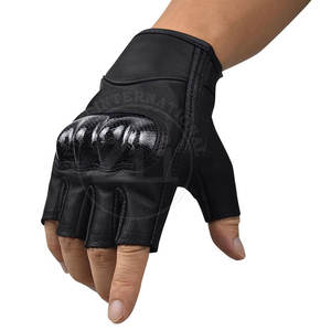OEM Customizable Racing <b>Gloves</b> High Quality Durable Leather Sports <b>Fingerless</b> Motorbike <b>Gloves</b> Waterproof Featuring Your Own - Product Image 5