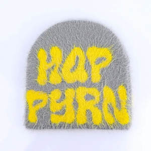 Vêtements confortables grande taille en ligne meilleure vente Mohair Beanie chapeau 2025 nouveauté vêtements d'hiver vente directe d'usine Mohair Beanie chapeau - Product Image 6