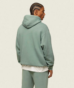 Sweats à capuche et survêtements pour hommes personnalisés avec logo personnalisé, pull-over 100% coton, design de poche, coupe régulière, vente en gros OEM - Product Image 4