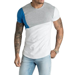 Venta al por mayor de camisetas de cuello redondo de manga corta 100% algodón Slim Fit colorido camiseta en blanco para la impresión digital - Product Image 1