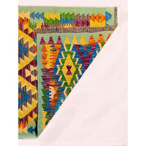 พรมกิลิมไมมาณา อัฟกานิสถาน ขนาด 300 x 86 ซม. ชุดพรมพื้นเมืองแบบดั้งเดิมของอัฟกานิสถาน - Product Image 3