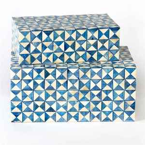 <b>Wood</b> Bone Inlay Eco-Friendly Polished <b>Box</b> for <b>Gift</b> & Jewelry Storage-Soft Interior for Delicate Items - Product Image 5