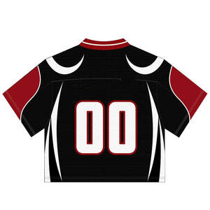 เสื้อยืดกีฬาฟุตบอลแฟชั่นผ้าฝ้าย100% ทรงหลวมสำหรับผู้ชายเสื้อตาข่ายฟุตบอลพิมพ์ลาย - Product Image 4